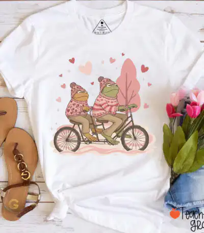 Frog And Toad Valentine Teacher Shirt – Soft Cotton Unisex Tee