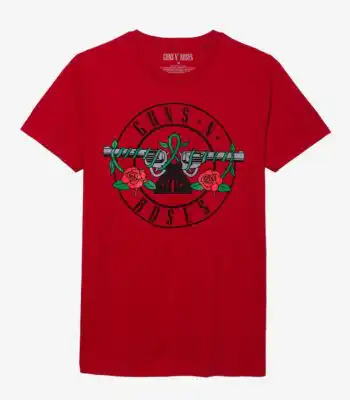 Guns N' Roses Red Logo Tee – Classic Rock Graphic Shirt