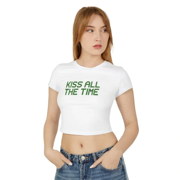 Kiss All The Time Baby Tee Shirt – Harry Styles Cute Graphic Top