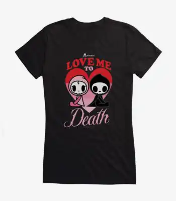 Love Me To Death Girls T-Shirt – Cute Graphic Tee for Fun Vibes