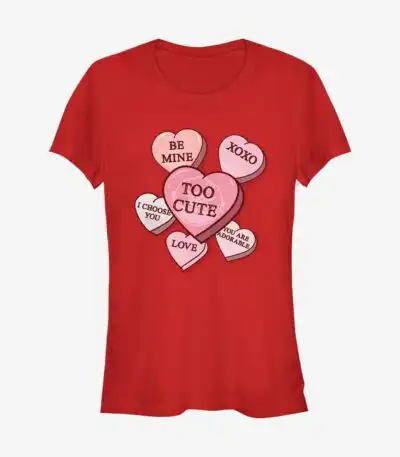 Mandalorian The Child Candy Hearts Tee – Adorable Girls Shirt