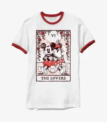 Mickey & Minnie Mouse Lovers Ringer T-Shirt – Cute Couple Tee