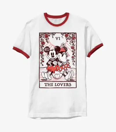 Mickey & Minnie Mouse Lovers Ringer T-Shirt – Cute Couple Tee