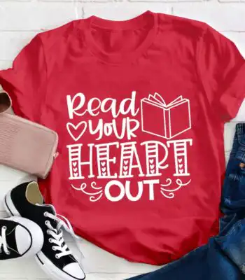 Read Your Heart Out Teacher T-Shirt – Stylish and Comfy Tee