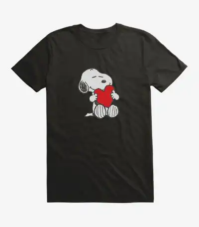 Snoopy Valentine's Day Heart Card Tee – Cute Love Theme Shirt