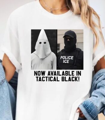 Tactical Black Anti ICE Protest Tee – Activist Unisex Shirt