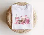Valentine's Day Women's Tee – Cute Coffee Sweatshirt Design
