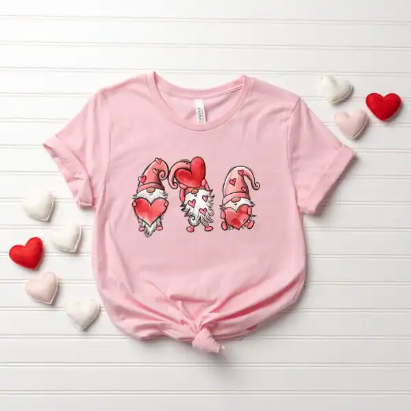 Valentine's Gnome Shirt - Cute Customizable Love Design Tee