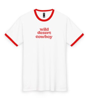 Wild Desert Cowboy Shirt – Retro Ringer Tee Worn by Rob