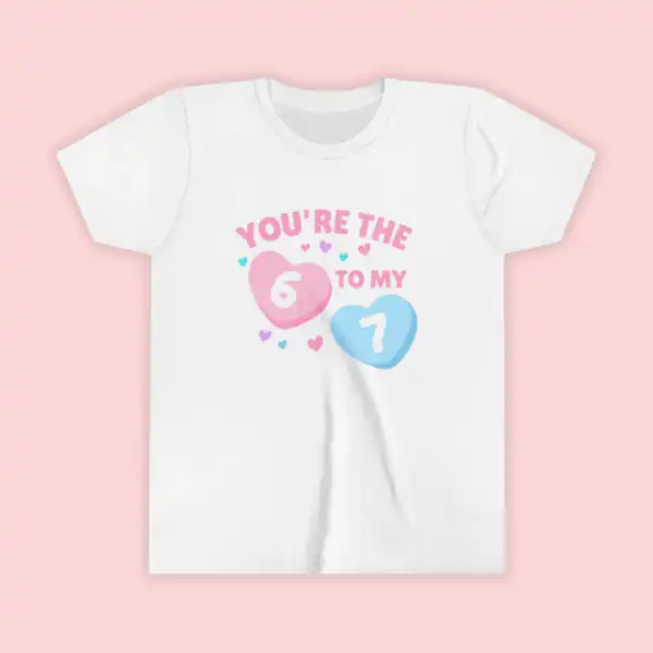 You’re the 6 to My 7 Kids Tee – Fun Graphic Shirt for Little Ones