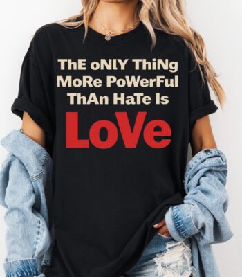 Abolish Ice Love Over Hate Tee – Comfortable Graphic Shirt