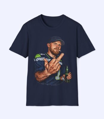 Sam Darnold Middle Finger Shirt – Bold NFL Meme Graphic Tee