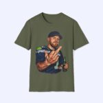 Sam Darnold Middle Finger Shirt – Bold NFL Meme Graphic Tee